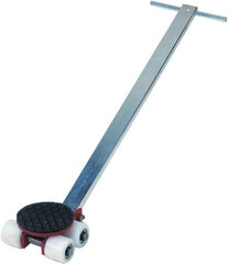 GKS - 4,400 Lb Capacity Steel Machine Dolly - 9.3" Long x 8.9" Wide x 4.3" High, 3.3" Wheels - Exact Tooling