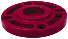 NIBCO - 2" Pipe, 6" OD, PVDF Blind Pipe Flange - Schedule 80, Red - Exact Tooling