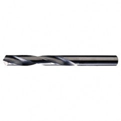 ‎#10 Dia. × 0.194″ Shank × 1-5/8″ Flute Length × 2-3/4″ OAL, 118°, Bright, 2xD Flute, Round Solid Carbide Drill - Exact Tooling