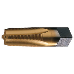‎1/4-18 NPTF 4 Flute Taper Pipe HSS Medium Hook Taper Pipe Tap- Bright - Exact Tooling