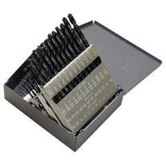 #1-#60 RHS / RHC HSS 135 Degree Split Point Heavy Duty Jobber Length Drill Set - Steam Oxide - Exact Tooling