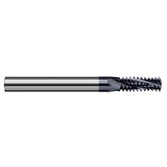 ‎0.6200″ Cutter Diameter × 1.3750″ (1-3/8″) Length of Cut Carbide Multi-Form #1-8 Thread Milling Cutter, 4 Flutes, AlTiN Coated - Exact Tooling