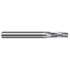 ‎0.1150″ Cutter Diameter × 0.2500″ (1/4″) Length of Cut Carbide Multi-Form #8-32 Thread Milling Cutter, 3 Flutes, TiB2 Coated - Exact Tooling