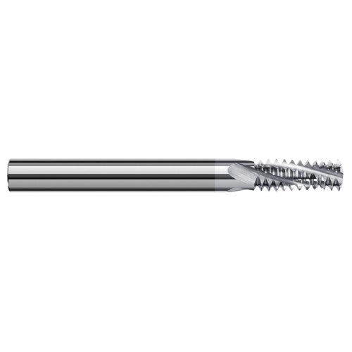 ‎0.0850″ Cutter Diameter × 0.1750″ Length of Cut Carbide Multi-Form #4-40 Thread Milling Cutter, 3 Flutes, TiB2 Coated - Exact Tooling