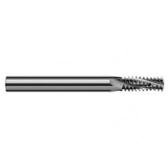 ‎0.6200″ Cutter Diameter × 1.3750″ (1-3/8″) Length of Cut Carbide Multi-Form 7/8″-9 Thread Milling Cutter, 4 Flutes - Exact Tooling