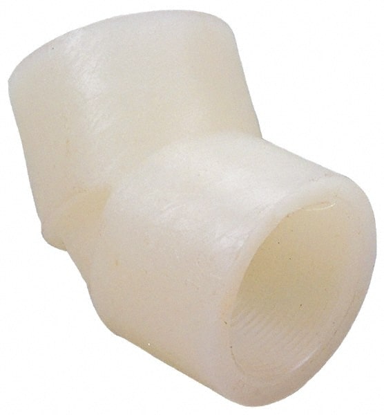 NIBCO - 1-1/2" PVDF Plastic Pipe 45° Elbow - Schedule 80, FIPT x FIPT End Connections - Exact Tooling