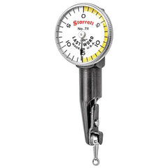 Starrett - Dial Test Indicators; Maximum Measurement (Decimal Inch): 0.0300 ; Dial Graduation (Decimal Inch): 0.001000 ; Dial Reading: 0-15-0 ; Dial Diameter (Inch): 1.00 ; Dial Diameter (mm): 25.00 ; Style: Test Indicator - Exact Tooling