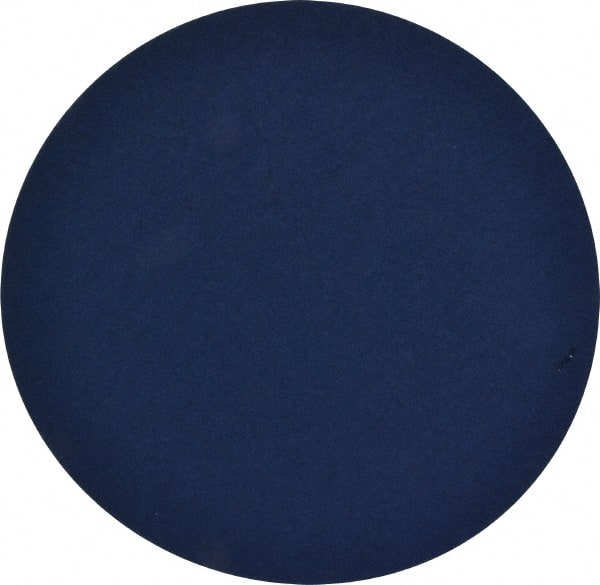 Norton - 12" Diam, 60 Grit Zirconia Alumina Adhesive PSA Disc - Coarse Grade, Blue, Y Weighted Backing, Flexible - Exact Tooling