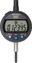 Mitutoyo - 0 to 25.4mm Range, 0.00005" Graduation, Electronic Drop Indicator - Lug Back, Accurate to 0.0001", LCD Display - Exact Tooling