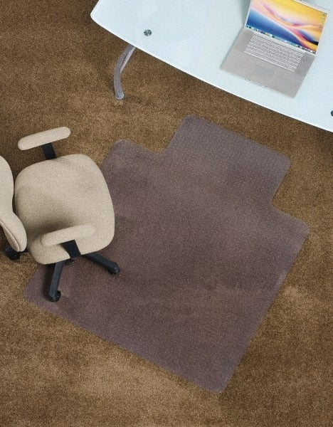 Aleco - 60" Long x 54" Wide, Chair Mat - Workstation, Straight Edge Style, Includes Anchorpoints - Exact Tooling