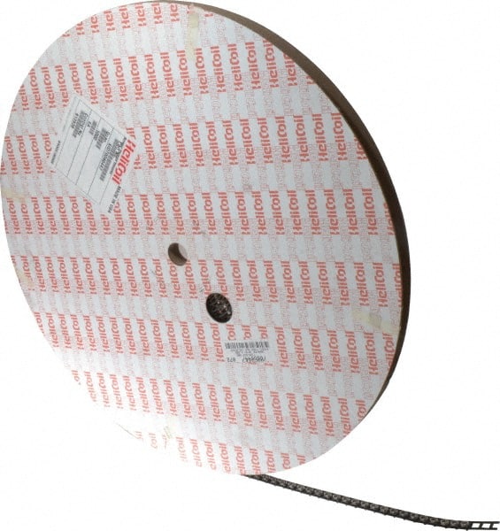 Heli-Coil - #10-24 UNC, 0.285" OAL, Free Running Helical Insert - 5 Free Coils, Tanged, 304 Stainless Steel, 1-1/2D Insert Length - Exact Tooling