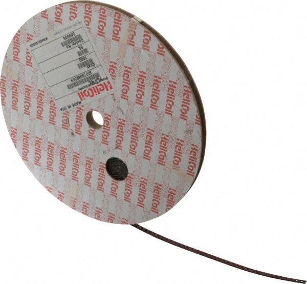 Heli-Coil - 1,000 Inserts, #4-40 UNC, 1D, Stainless Steel Screw Locking Insert - 2-3/4 Free Coils, 0.112 Inch Overall Length, 0.144 to 0.159 Inch Outside Diameter, with Tang, 304 Material Grade - Exact Tooling