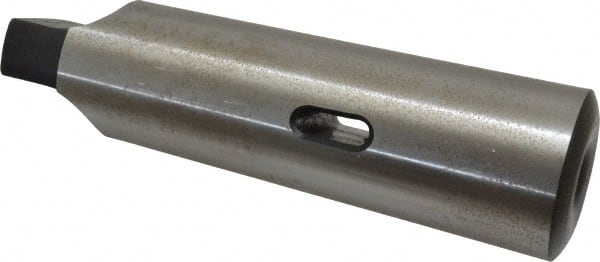 Collis Tool - MT1 Inside Morse Taper, MT5 Outside Morse Taper, Standard Reducing Sleeve - Hardened & Ground Throughout, 1/4" Projection, 6-1/8" OAL - Exact Tooling