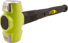 Wilton - 4 Lb Head, 16" Long Sledge Hammer - Steel Head, Steel Handle with Grip - Exact Tooling