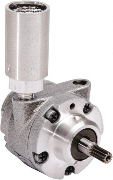 Gast - 0.45 hp Reversible Hub Air Actuated Motor - 0:00 Gear Ratio, 6,000 Max RPM, 0.96" Shaft Length, 3/8" Shaft Diam - Exact Tooling