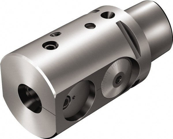 Sandvik Coromant - 12mm Bore Diam, 50mm Body Diam x 70mm Body Length, Boring Bar Holder & Adapter - Internal Coolant - Exact Tooling