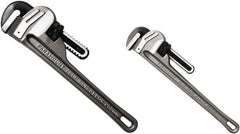 Paramount - 2 Piece, 0" to 1-1/2" & 0" to 2-1/2", Straight Pipe Wrench Set - Inch Measurement Standard - Exact Tooling
