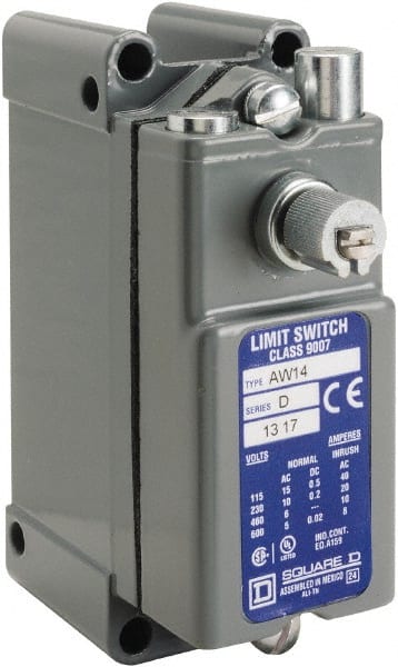 Square D - SPDT, NC/NO, 600 VAC, Screw Terminal, Rotary Head Actuator, General Purpose Limit Switch - 1, 2, 4, 12, 13 NEMA Rating, IP65 IPR Rating, Surface Mount - Exact Tooling