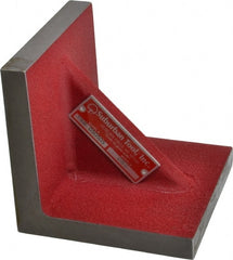 Suburban Tool - 5" Wide x 5" Deep x 5" High Cast Iron Machined Angle Plate - Standard Plate, Flat Surface, Single Web, 11/16" Thick, Single Plate - Exact Tooling