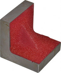 Suburban Tool - 2" Wide x 2" Deep x 2" High Cast Iron Precision-Ground Angle Plate - Standard Plate, Flat Surface, Single Web, 1/2" Thick, Single Plate - Exact Tooling
