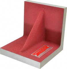 Suburban Tool - 5" Wide x 5" Deep x 5" High Cast Iron Precision-Ground Angle Plate - Standard Plate, Flat Surface, Single Web, 11/16" Thick, Single Plate - Exact Tooling