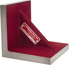 Suburban Tool - 6" Wide x 6" Deep x 6" High Cast Iron Precision-Ground Angle Plate - Standard Plate, Flat Surface, Single Web, 3/4" Thick, Single Plate - Exact Tooling