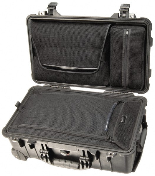 Pelican Products, Inc. - 13-13/16" Wide x 13-13/16" Deep x 9" High, Clamshell Hard Case - Black, Plastic - Exact Tooling