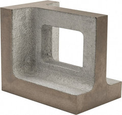 Interstate - 1 Hole, 6" High x 4" Wide x 5" Deep, Right Angle Iron - Semi-Steel, Machined, Parallel to within 0.003" per 6", Square to within 0.004" per 6" - Exact Tooling