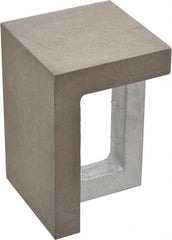 Interstate - 1 Hole, 6" High x 4" Wide x 4" Deep, Right Angle Iron - Semi-Steel, Precision Ground, Parallel & Square to within 0.0018" per 6" - Exact Tooling