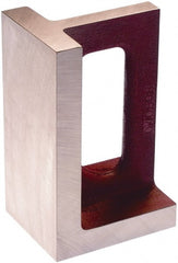 Suburban Tool - 1 Hole, 16" High x 8" Wide x 9" Deep, Right Angle Iron - Cast Iron, Machined, 1-3/8" Thick, Parallel & Square to within 0.002" per 6" - Exact Tooling