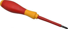 Wiha - #1, 7-1/2" OAL, Standard Phillips Screwdriver - 3" Blade Length, Ergonomic Handle - Exact Tooling