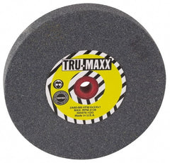 Tru-Maxx - 60 Grit Aluminum Oxide Bench & Pedestal Grinding Wheel - 12" Diam x 1-1/2" Hole x 2" Thick, 2705 Max RPM, P Hardness, Medium Grade , Vitrified Bond - Exact Tooling