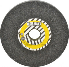 Tru-Maxx - 46 Grit Aluminum Oxide Bench & Pedestal Grinding Wheel - 6" Diam x 1" Hole x 1/2" Thick, 4138 Max RPM, O Hardness, Coarse Grade , Vitrified Bond - Exact Tooling