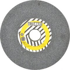 Tru-Maxx - 60 Grit Aluminum Oxide Bench & Pedestal Grinding Wheel - 6" Diam x 1" Hole x 1/2" Thick, 5410 Max RPM, O Hardness, Medium Grade , Vitrified Bond - Exact Tooling