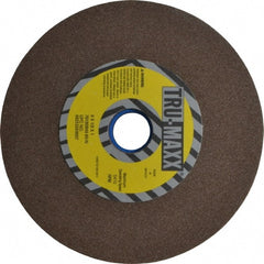 Tru-Maxx - 80 Grit Aluminum Oxide Bench & Pedestal Grinding Wheel - 6" Diam x 1" Hole x 1/2" Thick, 5410 Max RPM, O Hardness, Medium Grade , Vitrified Bond - Exact Tooling