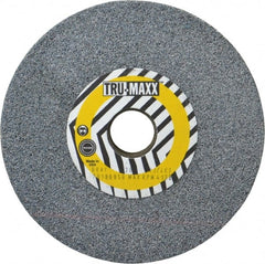 Tru-Maxx - 36 Grit Aluminum Oxide Bench & Pedestal Grinding Wheel - 6" Diam x 1" Hole x 3/4" Thick, 5410 Max RPM, O Hardness, Very Coarse Grade , Vitrified Bond - Exact Tooling