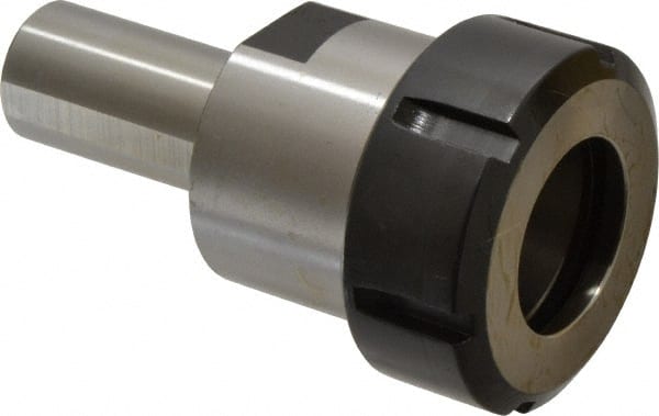 Scully Jones - 0.1575" to 1.0236" Capacity, 65mm Projection, Straight Shank, ER40 Collet Chuck - 115mm OAL, 1" Shank Diam - Exact Tooling