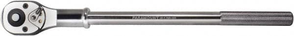Paramount - 3/4" Drive Pear Head Standard Ratchet - Chrome Finish, 20" OAL, 24 Gear Teeth, Standard Head - Exact Tooling