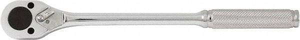 Paramount - 3/8" Drive Pear Head Standard Ratchet - Chrome Finish, 11" OAL, 24 Gear Teeth, Standard Head - Exact Tooling