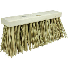 16″ Street Broom, 6-1/4″ Trim Length, Natural Palmyra Fill - Exact Tooling