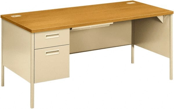 Hon - Office Cubicle Workstations & Worksurfaces Type: Single Left Pedestal Workstation Desk Width (Inch): 68-3/4 - Exact Tooling