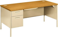 Hon - Office Cubicle Workstations & Worksurfaces Type: Single Left Pedestal Workstation Desk Width (Inch): 68-3/4 - Exact Tooling