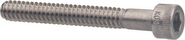 Holo-Krome - M5x0.80 Metric Coarse Hex Socket Drive, Socket Cap Screw - Grade Austenitic A4 Stainless Steel, Uncoated, Partially Threaded, 45mm Length Under Head - Exact Tooling