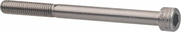 Holo-Krome - #10-24 UNC Hex Socket Drive, Socket Cap Screw - Grade 18-8 Stainless Steel, Uncoated, Fully Threaded, 1/4" Length Under Head - Exact Tooling