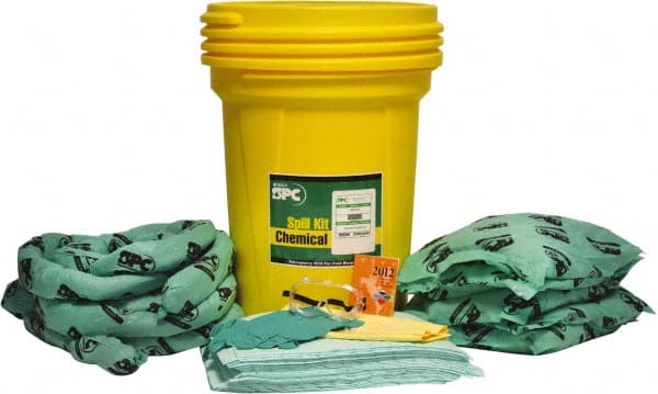 Brady SPC Sorbents - Chemical Neutralizer & Absorbent Spill Kit - 30 Gal Bucket - Exact Tooling