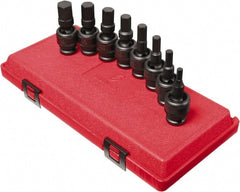 Sunex Tools - 8 Piece 1/2" Drive Inch Impact Hex Bit Socket Set - 1/4 to 3/4" Hex - Exact Tooling
