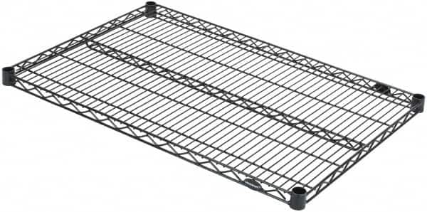 Value Collection - 36" Wide, 1.19" High, Open Shelving Accessory/Component - Black Powder Finish, 24" Deep, Use with NuLine Units - Exact Tooling