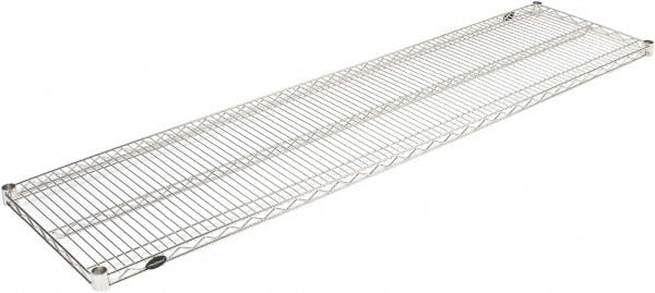 Value Collection - 72" Wide, 1.19" High, Open Shelving Accessory/Component - Stainless Steel Finish, 18" Deep, Use with NuLine Units - Exact Tooling