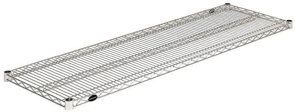 Value Collection - 60" Wide, 1.19" High, Open Shelving Accessory/Component - Stainless Steel Finish, 18" Deep, Use with NuLine Units - Exact Tooling