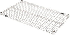 Value Collection - 37" Wide, 1.19" High, Open Shelving Accessory/Component - Stainless Steel Finish, 25" Deep, Use with NuLine Units - Exact Tooling